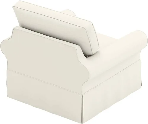 Vista 2 de Funda de algodón compatible con Pottery Barn Basic Grand para sillón XL, 43 pulgadas de ancho