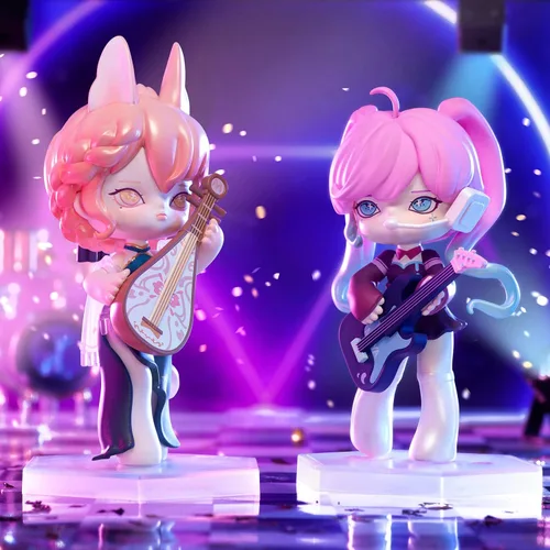 Vista 9 de MJ STUDIO MISYA Idol' Band Series - Caja ciega de 1 unidad, colección aleatoria, juguetes Kawai, adornos de escritorio, lindas figuras de caja ciega