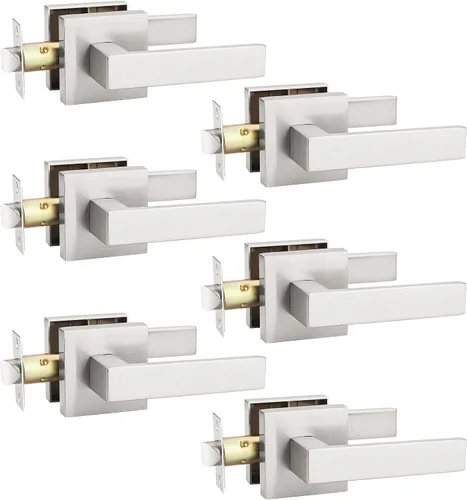 Vista 13 de KNOBWELL - Juego de cerradura con 1 picaporte resistente para puertas de una cara, ideal para puertas interiores reversibles, 0.93 libras