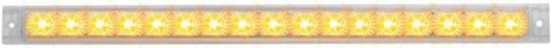 Vista 9 de GG Grand General 76980 20 pulgadas Spyder Amber 17 LED Park/Turn Light Bar, lente ámbar, fila única