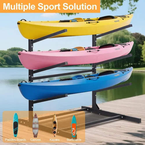Vista 9 de Kayak Racks for Garage and Outdoor Storage Storage Rack for Kayak, Canoe, Surfboard & Paddleboard