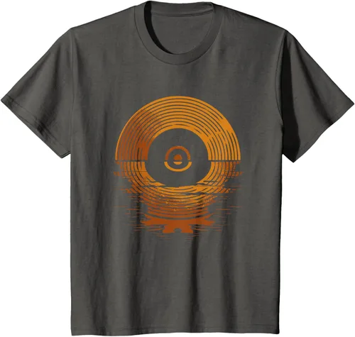 Vista 41 de Vinyl LP Records - Camiseta de vinilo Sunset Negro
