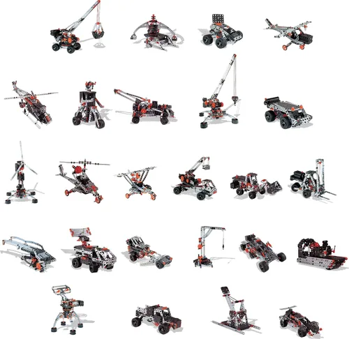 Vista 3 de MECCANO, Super Construction - Juego de construcción motorizado 25 en 1, juguete educativo STEAM, 638 piezas, para edades de 10 años en adelante