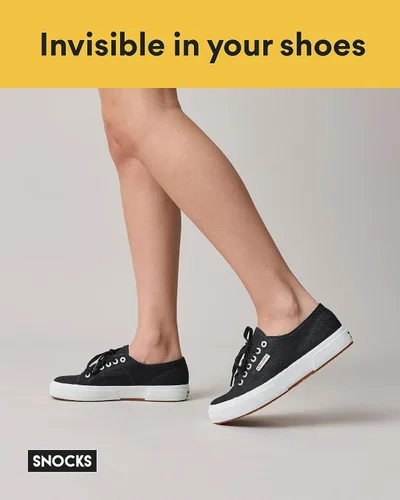 Vista 2 de Snocks Calcetines invisibles para mujeres y hombres 6 pares de calcetines invisibles unisex para zapatos planos y zapatillas - S-XL - Diseñado