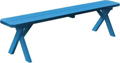 Vista 26 de Furniture Barn USA Pine - Banco cruzado de 2 pies, color negro