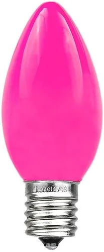 Vista 15 de Novelty Lights Paquete de 25 bombillas de repuesto de cerámica C9 para exteriores Multi