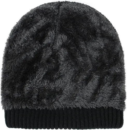 Vista 4 de LAPIZAPI Gorro de invierno para hombre con forro polar gorro deportivo para mujer al aire libre