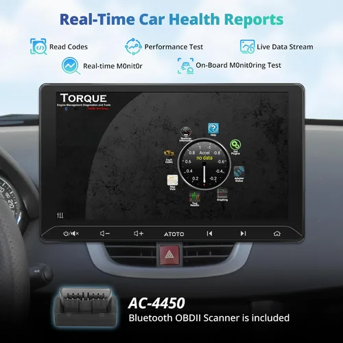 Vista 8 de A5L Estéreo de coche Android de 10.1 pulgadas de doble DIN, CarPlay inalámbrico y Android Auto, DriveChat AI, Salida HDMI, Control IoT, Arranque