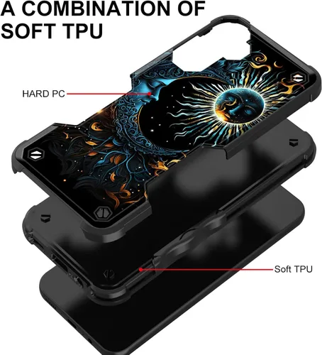 Vista 108 de Funda para Galaxy A14 5G, [Doble Capa][Protección contra Caídas de Grado Militar de 10 Pies] [Antideslizante] Funda Resistente a Prueba de Golpes
