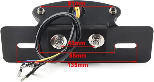 Vista 2 de Three T FSFY Motorcycle Tail Brake Lamp Taillight Assemblies for Harley, for HONDA Bobber Chopper Cafe Racer Cruiser
