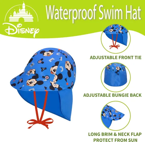 Vista 4 de Disney Sombrero de natación para niños pequeños sombrero de sol para niños sombrero de verano con favoritos sombrero de sol para bebé