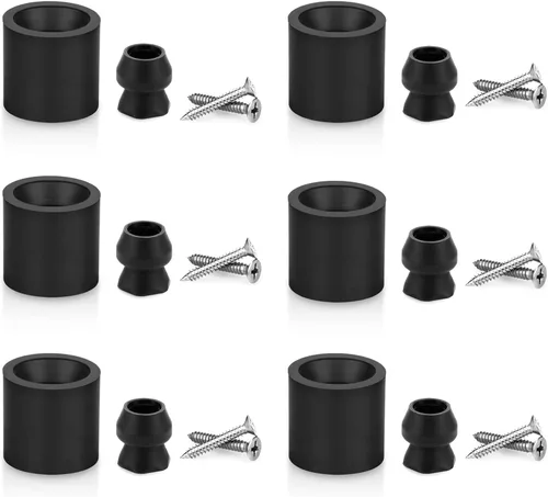 Vista 8 de Kit de soporte para puerta de remolque de perfil bajo con protector de goma, se ajusta a remolque de RV - Juego de 2