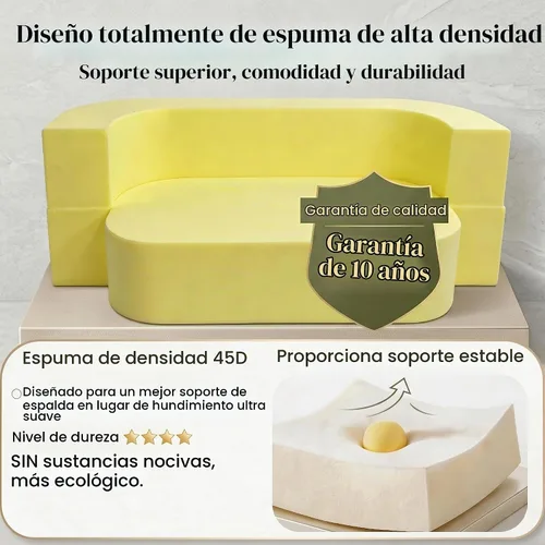 Vista 5 de Sofá cama tipo futón de 78.7 pulgadas, sofá convertible de Marrón
