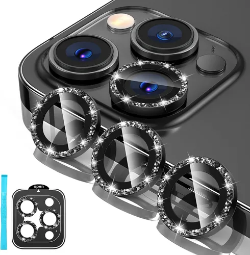 Vista 20 de Tensea Protector de lente de cámara Compatible para iPhone 17 Pro Max/17 Pro/15 Pro Max/15 Pro/16 Pro Max/16 Pro/14 Pro Max/14 Pro, Cubierta