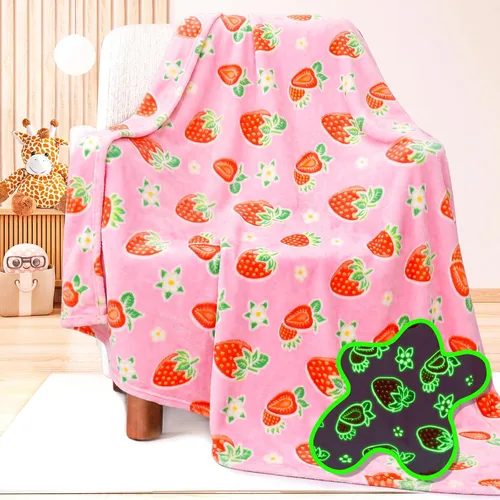 Vista 8 de Regalos de Oso Juguetes para Niños Niños Bebé - Manta de Oso que Brilla en la Oscuridad Regalos de Oso para Decoración de Cumpleaños Edad 12 3 4 5 6