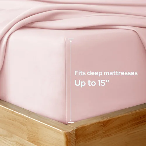 Vista 60 de HOMEIDEAS Sábanas de cama tamaño completo – Juego de 6 piezas (azul aguamarina) – Sábanas de ropa de cama de microfibra cepillada extra suave