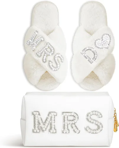 Vista 8 de Xtinmee - Bolsa de maquillaje personalizada para el día de la boda, S