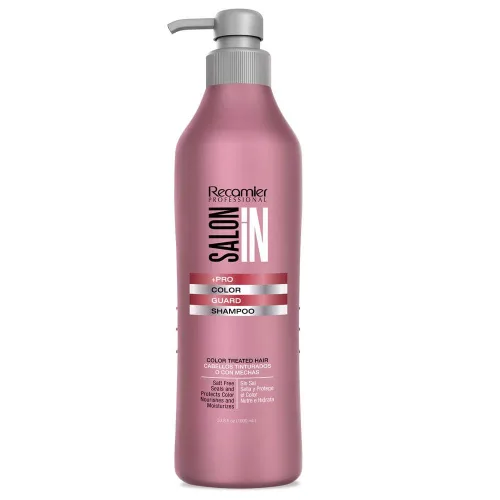 Vista 2 de Salon In by Recamier - Juego de champú y acondicionador Color Guard + tratamiento sin enjuague para cabello teñido Ayuda a preservar la vitalidad
