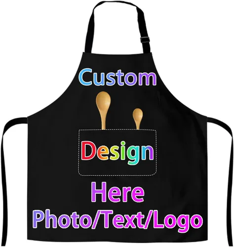 Vista 8 de Delantal personalizado,Delantales personalizados,Delantales personalizados con bolsillos,Delantal de cocina,Delantales personalizados