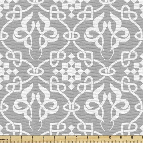 Vista 12 de Ambesonne - Tela multicolor con estampado digital por yarda