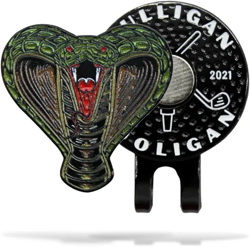 Vista 48 de MULLIGAN HOOLIGAN® Marcador de pelota de golf + clip magnético para sombrero Esmalte de alta calidad Regalo divertido para los amantes del golf