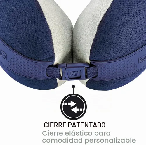 Vista 3 de Go Travel American Dreamer, almohada de viaje de lujo, almohada de cuello Azul Oscuro