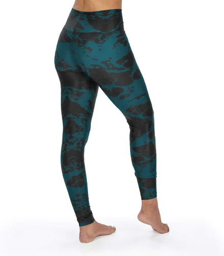 Vista 2 de Zubaz Leggings de lava con licencia oficial de la NFL para mujer, color del