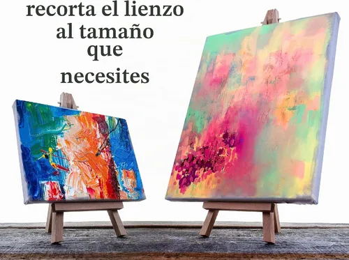 Vista 4 de VViViD Lienzo de algodón con doble imprimación de 12 pulgadas de ancho, ¡elige tu tamaño! (rollo de 5 x 12 pulgadas)