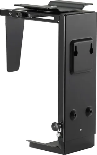 Vista 8 de Pholiten Soporte de Montaje Ajustable para Mini PC de Cliente Delgado, Soporte para Computadora CPU VESA Bajo Escritorio y Brazo de Monitor