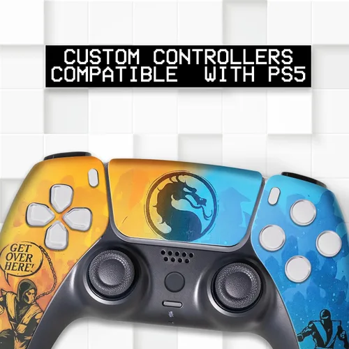 Vista 33 de Battman Custom PS-5 Controller Wireless compatible with Play-Station 5 Console by BCB Controllers Proudly Customized in USA with Permanent