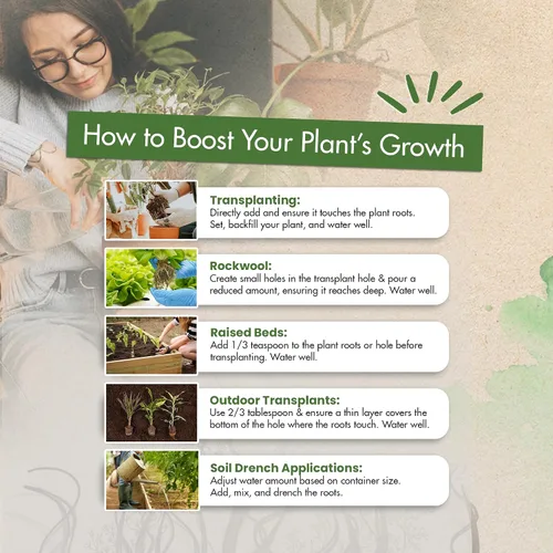 Vista 6 de Micorrizas 4X de 4 onzas para plantas – Inoculante de micorrizas – Potenciador de raíces y Myco concentrado, micorrizal superior para plantas, polvo
