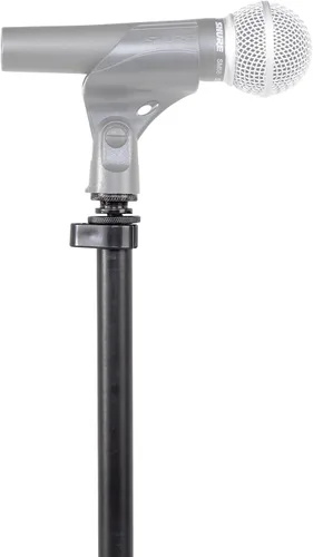 Vista 10 de Shure by Gator - Soporte de micrófono de base redonda con embrague giratorio estándar de altura ajustable y base de 10 pulgadas; (SH-RBMICSTAND10)