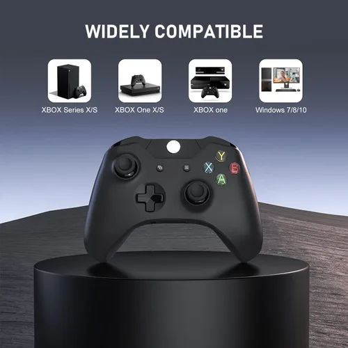 Vista 4 de Controlador inalámbrico para Xbox One PC Game Controller Compatible con Xbox Series XSXbox OneXbox One SOne X (negro)