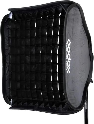 Vista 2 de GODOX S2 Speedlite Soporte 32" X 32" 31.5 inx31.5 in Softbox Kit de rejilla Godox Softbox Bowens Mount para V100, V1Pro, AD200Pro II, AD200