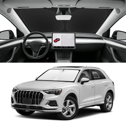 Vista 37 de Parasol plegable para parabrisas visor solar para ventana frontal accesorios de automóvil