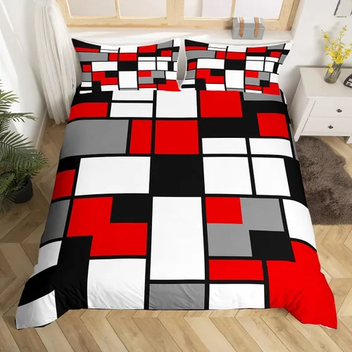 Vista 25 de Funda de edredón con bandera estadounidense de camuflaje, tamaño individual, silueta de ciervo y árboles grises, funda de edredón de estilo natural