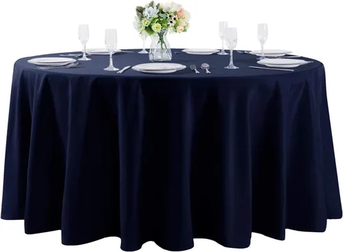Vista 11 de Mantel rectangular de tela de poliéster lavable de 60 x 120 pulgadas, para decoración de bodas, fiestas, comedores, banquetes