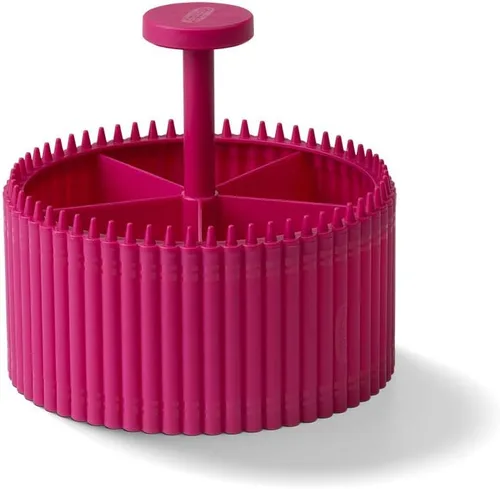 Vista 12 de Crayola - Organizador redondo de almacenamiento, organizador de escritorio creativo para niños con 5 secciones para almacenar bolígrafos, lápices