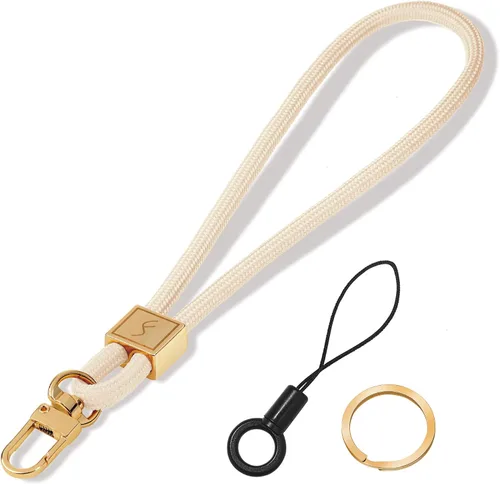 Vista 18 de Fishent Cordón para llavero, bonito soporte para llavero, cordón de muñeca tejido mejorado para llaves, correa de muñeca llavero para mujeres