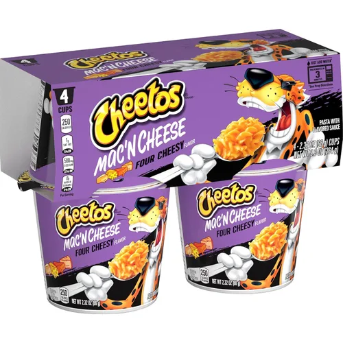 Vista 8 de Mac N Cheetos Bold & Cheesy, tazas de 2.32 onzas (paquete de 4)