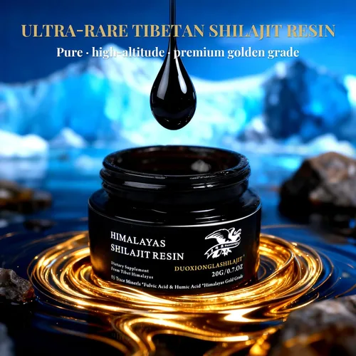 Vista 3 de Resina Shilajit del Himalaya, grado dorado puro, 100% natural con más de 85 oligominerales Impulso de energía y apoyo inmunológico para hombres
