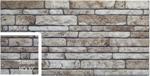 Vista 10 de Dundee Deco Paneles de pared 3D de ladrillo sintético, revestimiento, paneles de pared con aspecto de piedra gris, revestimiento de espuma