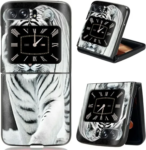 Vista 8 de Rossy Funda para Motorola Razr Plus 2023 para Moto Razr+ 2023 con patrón de niña africana para mujeres y hombres, ultra delgada, ligera