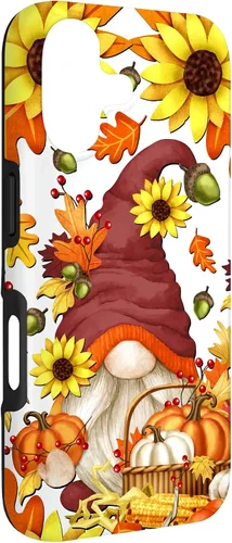 Vista 3 de Hello Fall Sunflower Gnome Pattern for Women Cute Autumn Case for iPhone 17