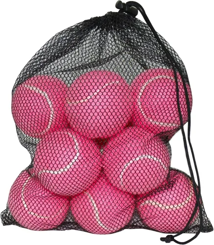 Vista 14 de URBEST Pelota de tenis, 12 paquetes de pelotas de tenis de entrenamiento, pelotas de práctica para jugadores novatos, pelotas de juego para perros