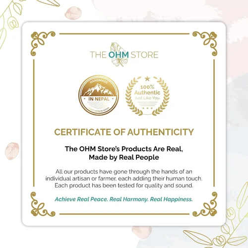 Vista 8 de Ohm Store Campanas tibetanas de mantra tingsha con estuche azul, accesorio de meditación hecho a mano para atención plena, yoga y sanación de sonido