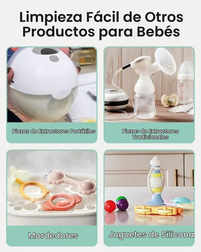 Vista 6 de GROWNSY Comprimidos oficiales para lavar botellas de detergente 130 piezas