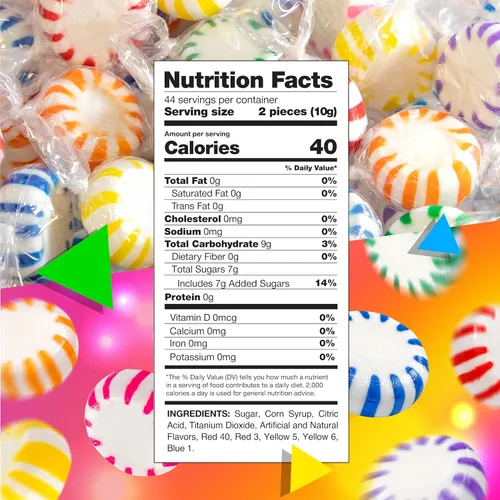 Vista 2 de Fruit Starlights - Caramelos duros envueltos individualmente, bolsa de 1