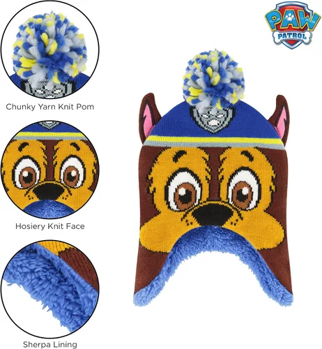 Vista 3 de Nickelodeon - Juego de gorro y manoplas para niño