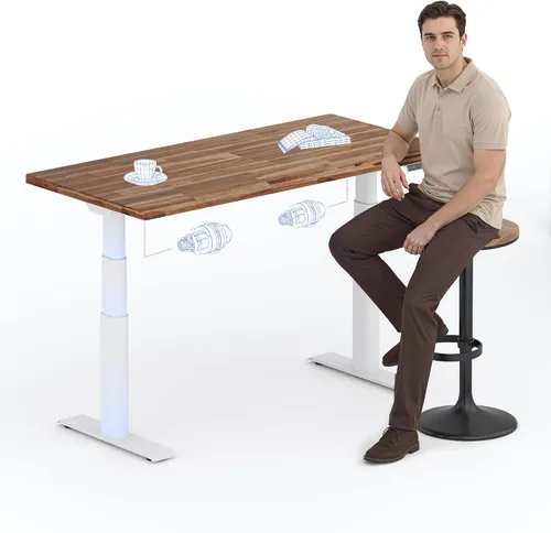 Vista 34 de FLEXISPOT E8 Premium North American - Escritorio de pie de nogal negro